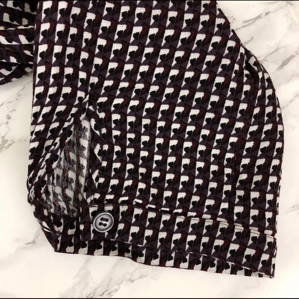 JOHNSTON & MURPHY Print Pop Over Shirt Dress M EUC - Picture 5 of 7